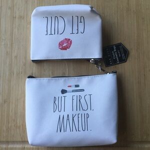 Rae Dunn Clutch Cosmetic Bags Set of Two